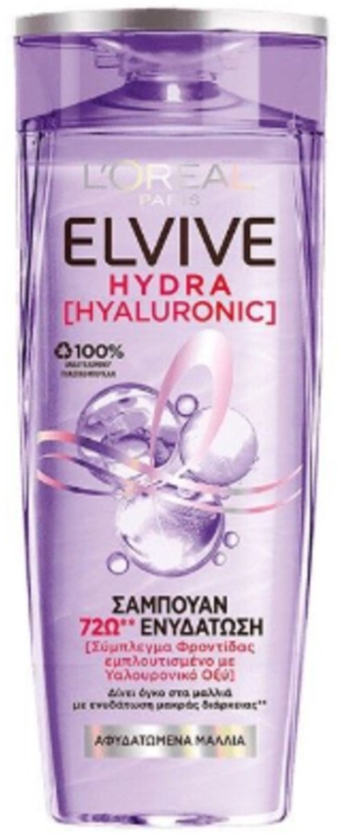 L'Oréal Elvive Shampoo Hydra Hyaluronic - 6 x 700 ml - Voordeelverpakking