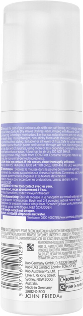 John Frieda - Frizz Ease Dream Curls Mousse - 6 x 150 ml - Voordeelverpakking