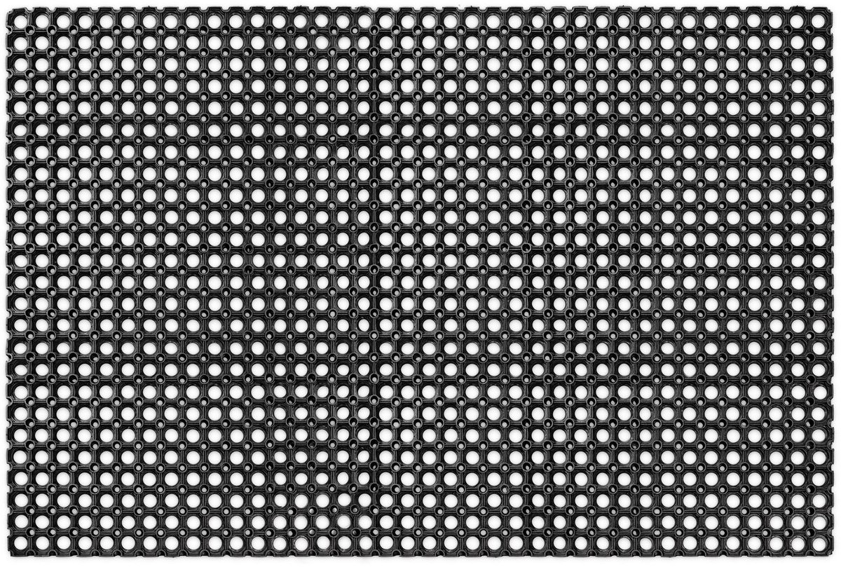 ANRO Deurmat Zwart 100x150 cm - Schoonloopmat - Antislip