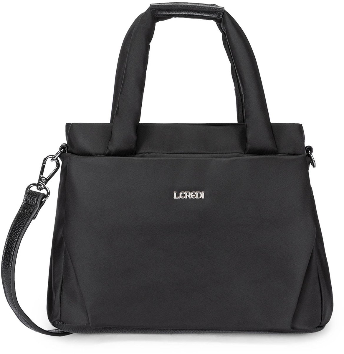 L.CREDI handtas schoudertas Savita Handbag Black zwart