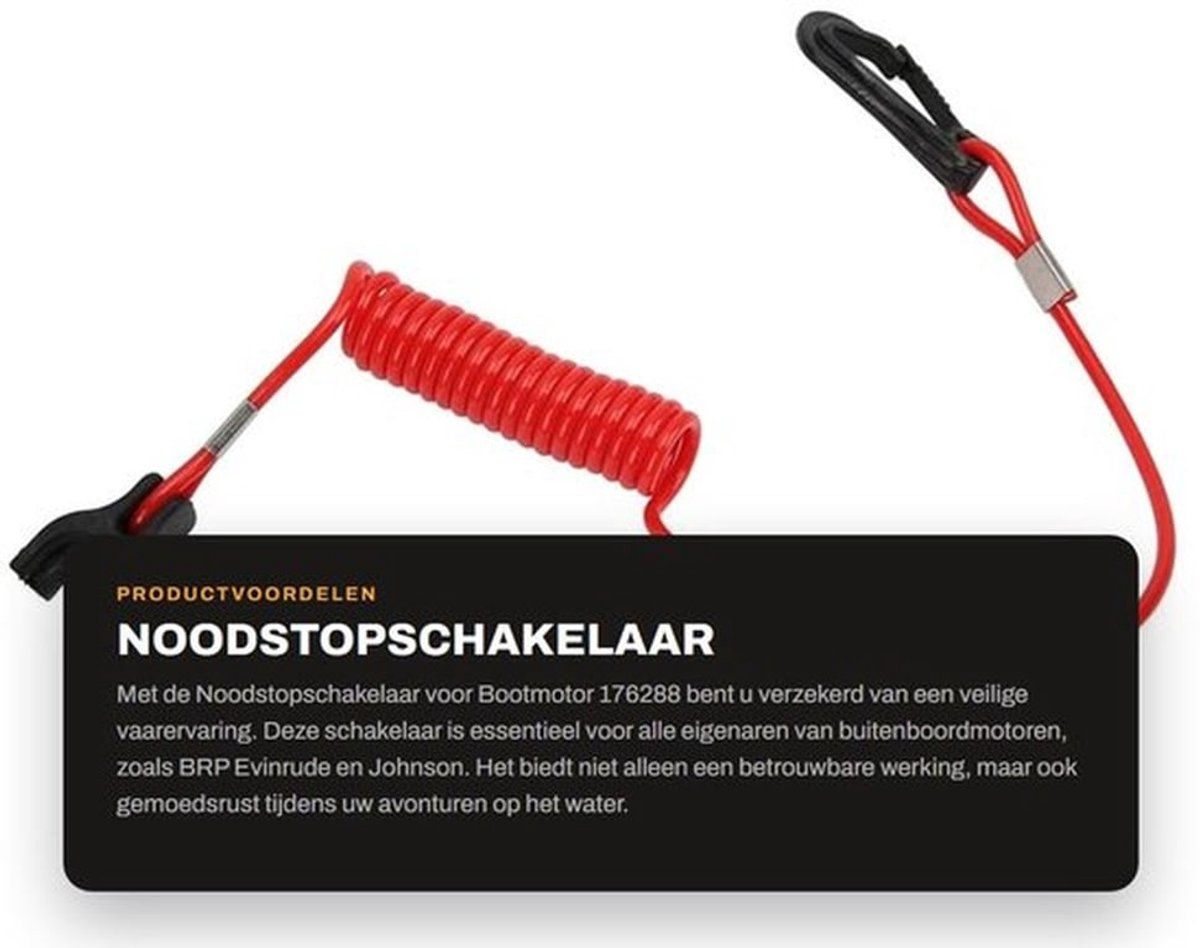 Noodstopschakelaar - Veiligheids-kill-schakelaar - Betrouwbaar en veilig - Populaire kleur - Motor-kill-stop-schakelaar - Geschikt voor b...