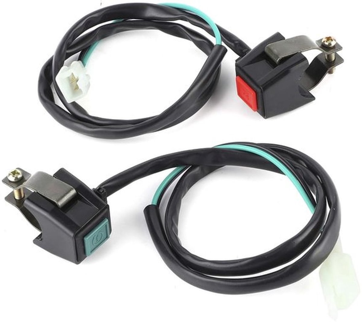 Motorfiets Startknop met Handlebar Double Button 22mm - Geschikt voor ATV en Fietsen