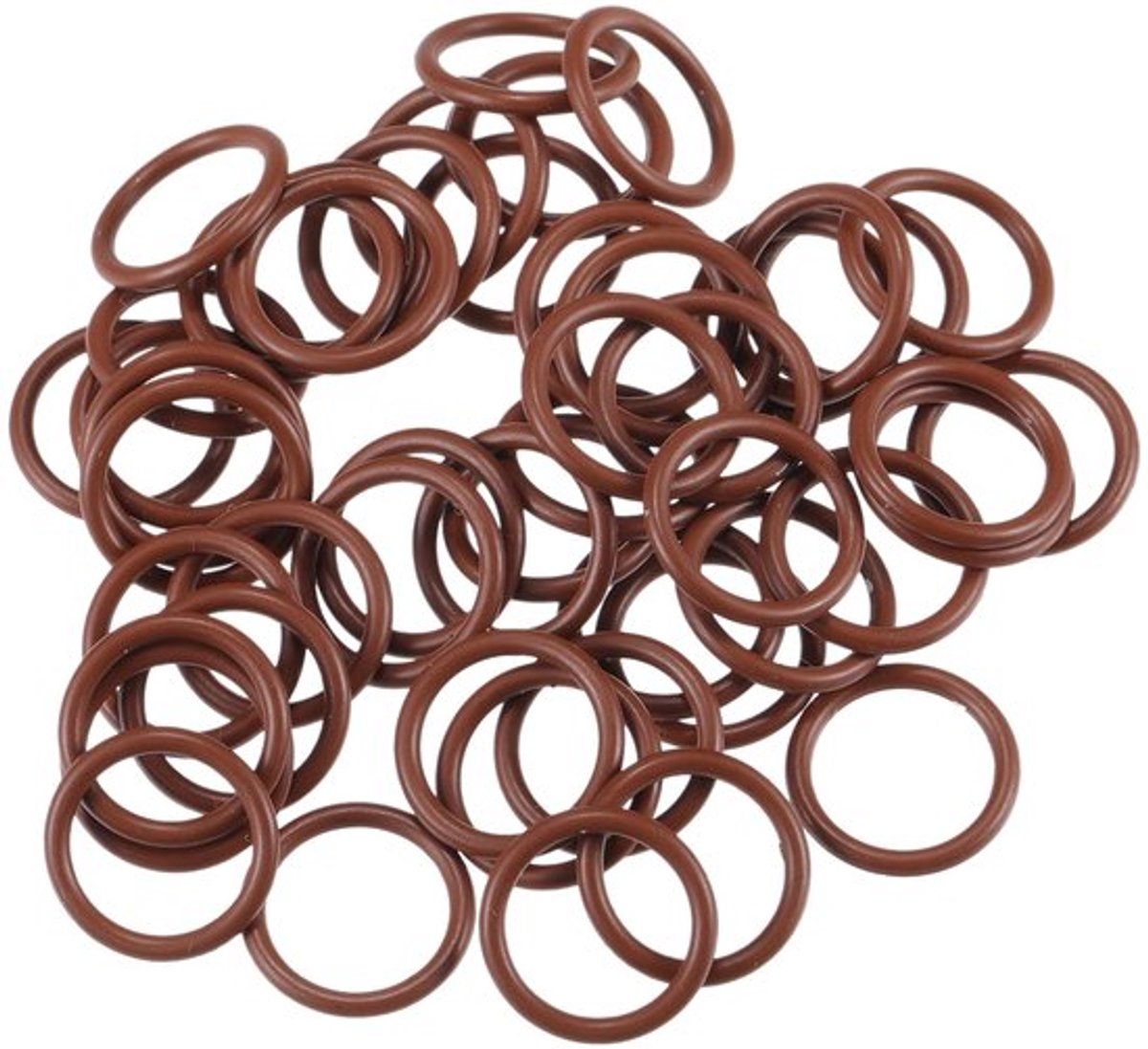 O-ring Afdichting - 10mm Binnendiameter - 2mm Dwarsdoorsnede - FKM Rubber - 50 Stuks - Universele Pasvorm - Afdichtring