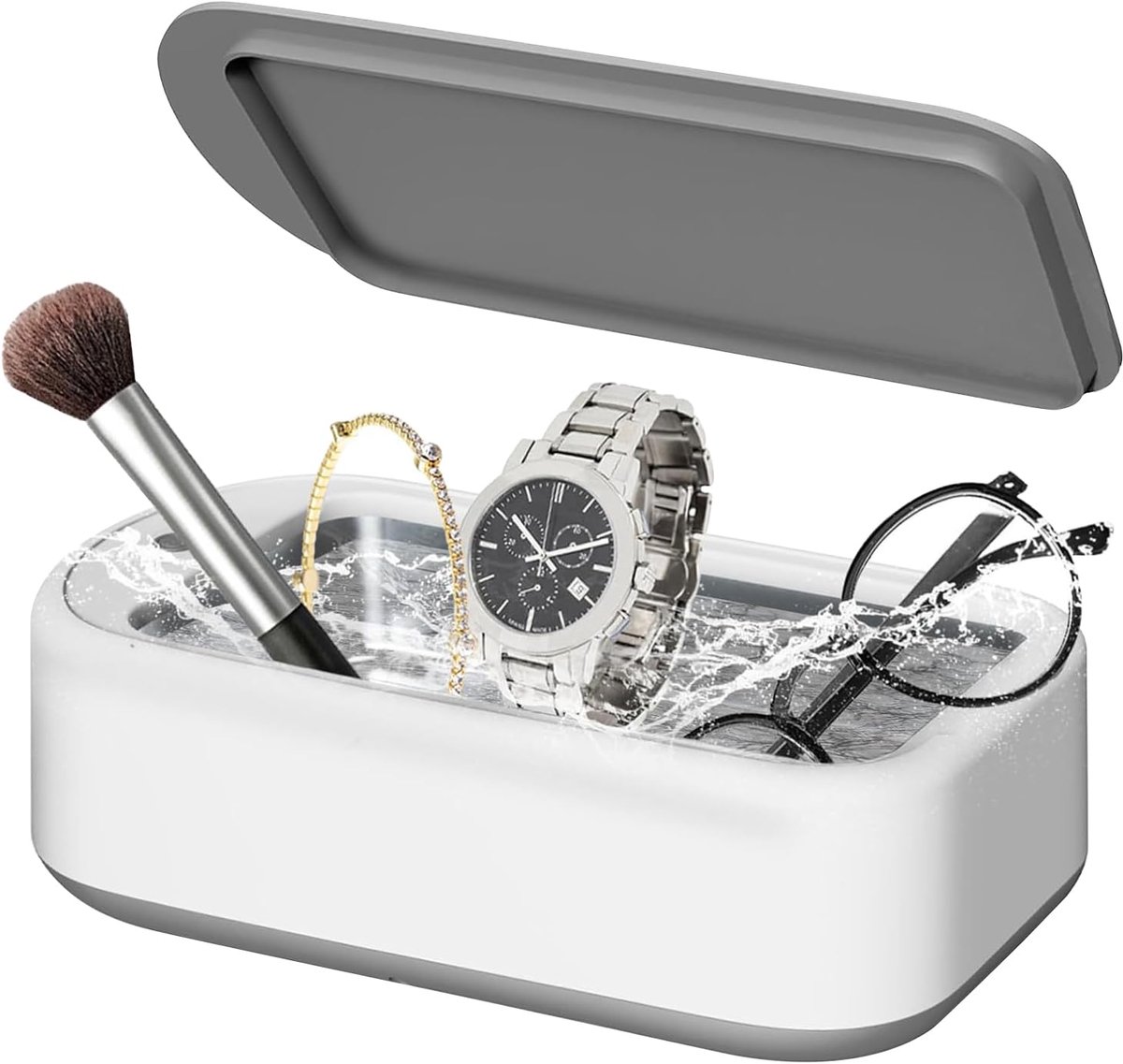 SnelShoppen - 3T6B Ultrasone Reiniger - Ultrasoonreiniger voor Sieraden, Brillen, Horloges, Kunstgebitten - 6400 ml, 48 kHz, 2 Modi voor Effectief en