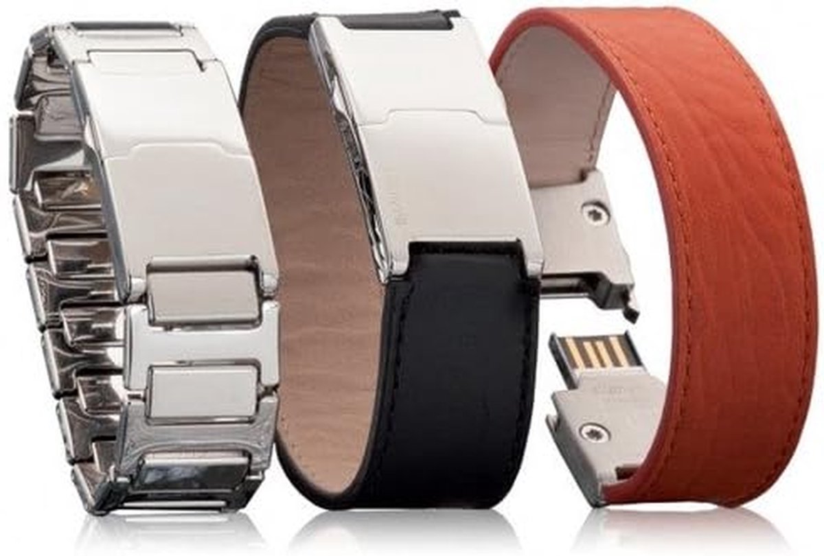 Armband met USB - Geheugenarmband Databracelet - Data Opslag - Ingebouwde USB-stick - 32 GB - Oranje