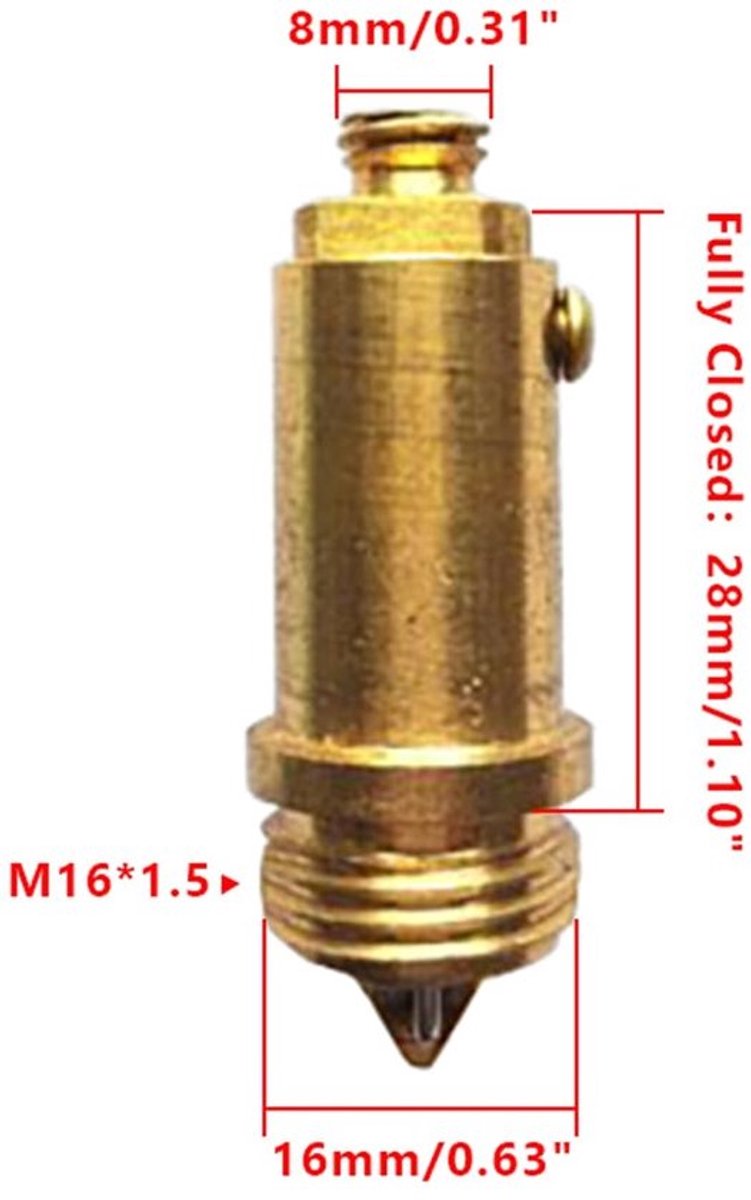 Afvoerventiel Hoogwaardig Koper - Afvoerplug Wastafel - Pop-up Mechanisme - Lichtgewicht - Duurzaam - 8 mm Schroefdraad
