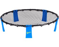 Scatch Spyderball Set - 92 x 20 CM - Incl. Bal, Pomp, Frame, Net en Reistas - Max. 4 Spelers - Blauw/Zwart