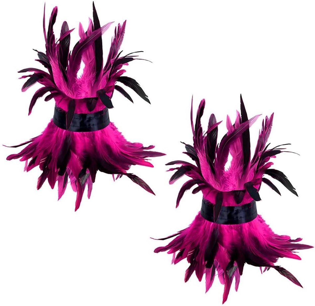Feather Skirt Ballerina Kostuum voor Dames - Elegante Dansoutfit met Veren en Tutu