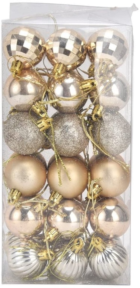 Kerstballen 36 Stuks - Onbreekbare Ornamenten - 6 Stijlen - PVC - Herbruikbaar - Voor Feestdecoratie - Kerstdecoratie