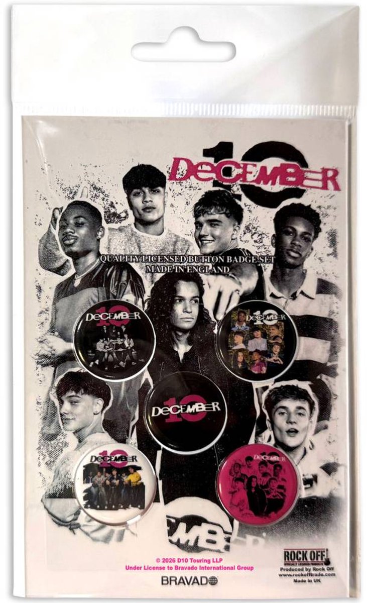 December 10. - Group 5 Pack Badge/button - Zwart/Multicolours
