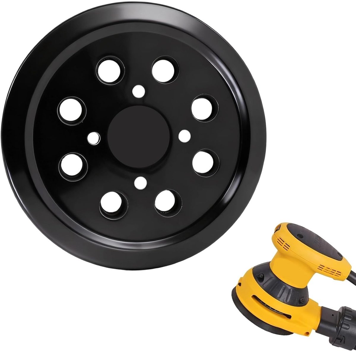 Vervangende pads voor 12.7 cm en 8 gaten, ondersteunende pads voor 125 mm polijstschijven en elektrische schuurmachines