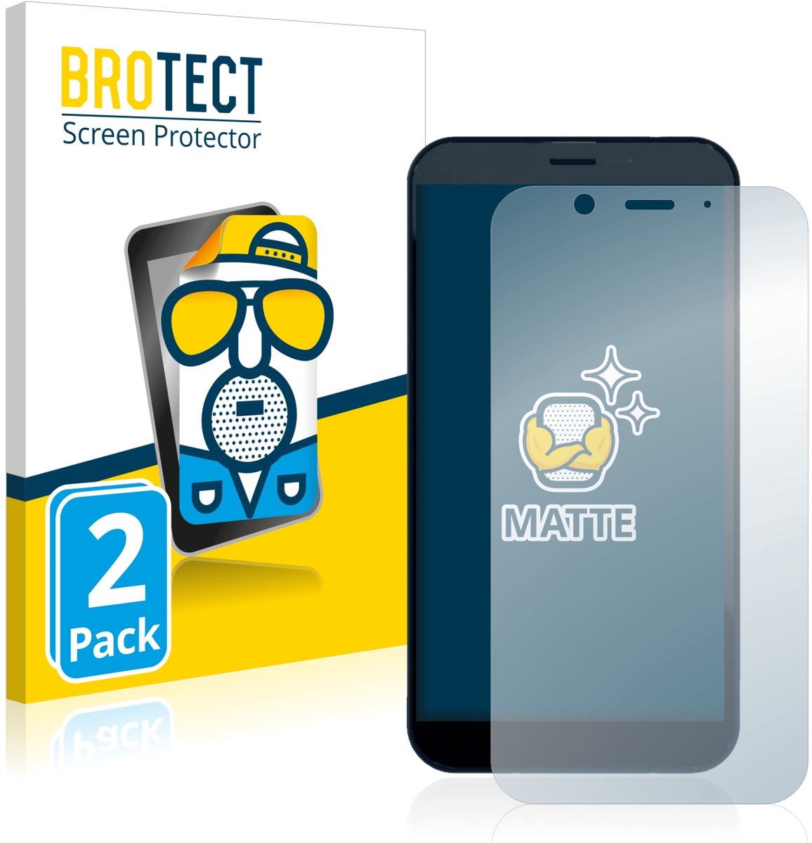 BROTECT - Screenprotector voor Shiftphones Shift6m - Folie Beschermfolie matte 2 Stuks
