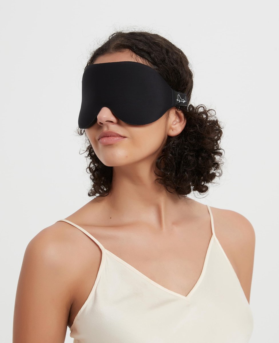 SnelShoppen - 100% Verduisterend Slaapmasker met Voorgevormde Oogcups en Neusbedekking - 3D Zacht Lichtblokkerend Oogmasker voor Dames en Heren - Comf