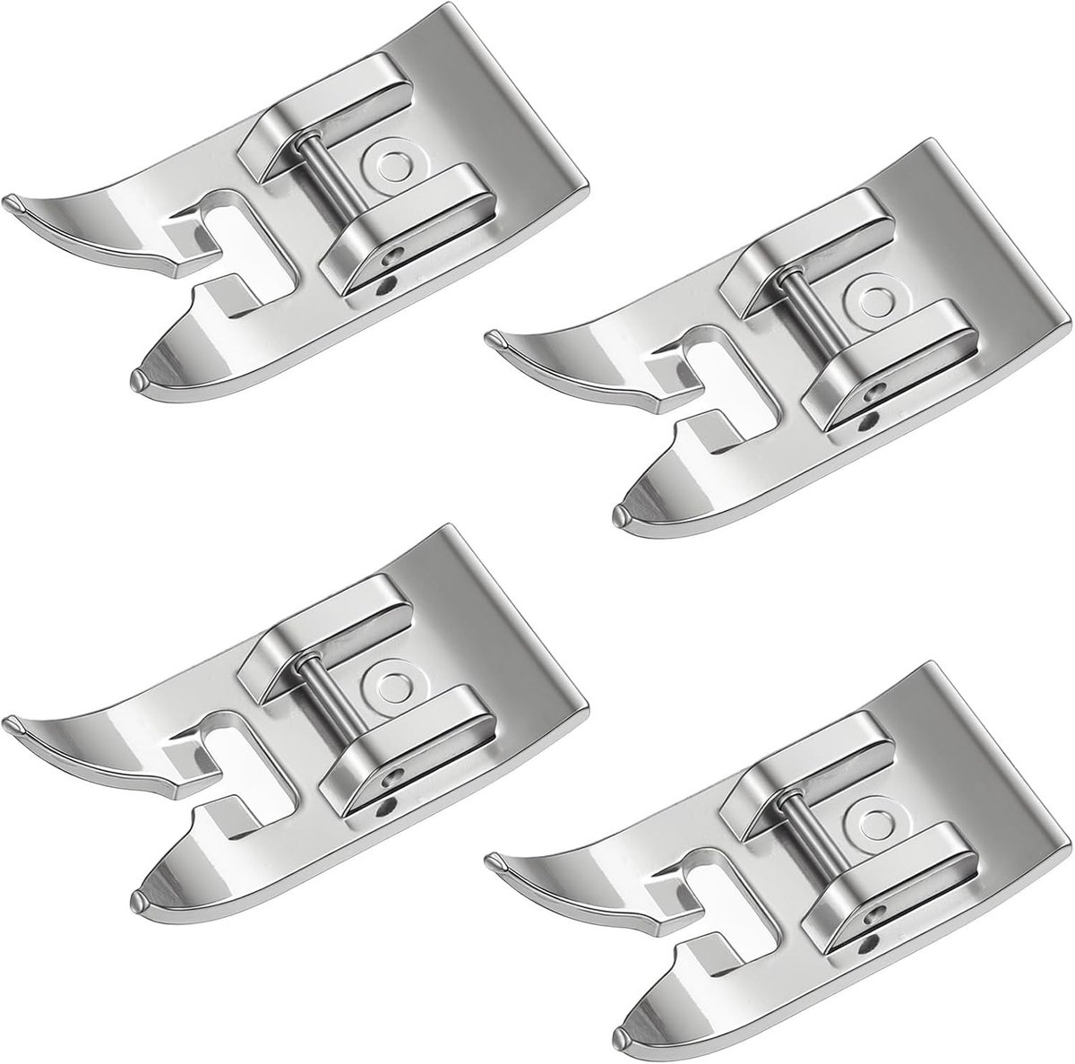 4 Stuks Zig Zag en Rechte Steek Presser Voeten voor Naaimachines - Compatibel met Diverse Merken en Ideaal voor Creatieve Naaiprojecten
