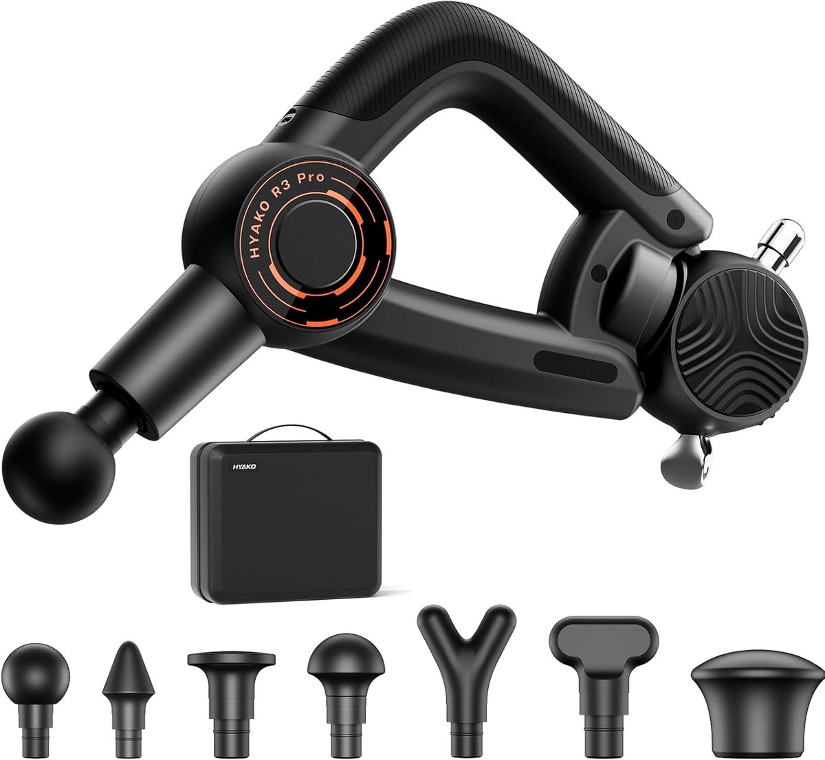 3-in-1 massagepistool met hoogfrequente vibratietherapie en diepe weefselmassage - Verlicht spier- en skeletpijn