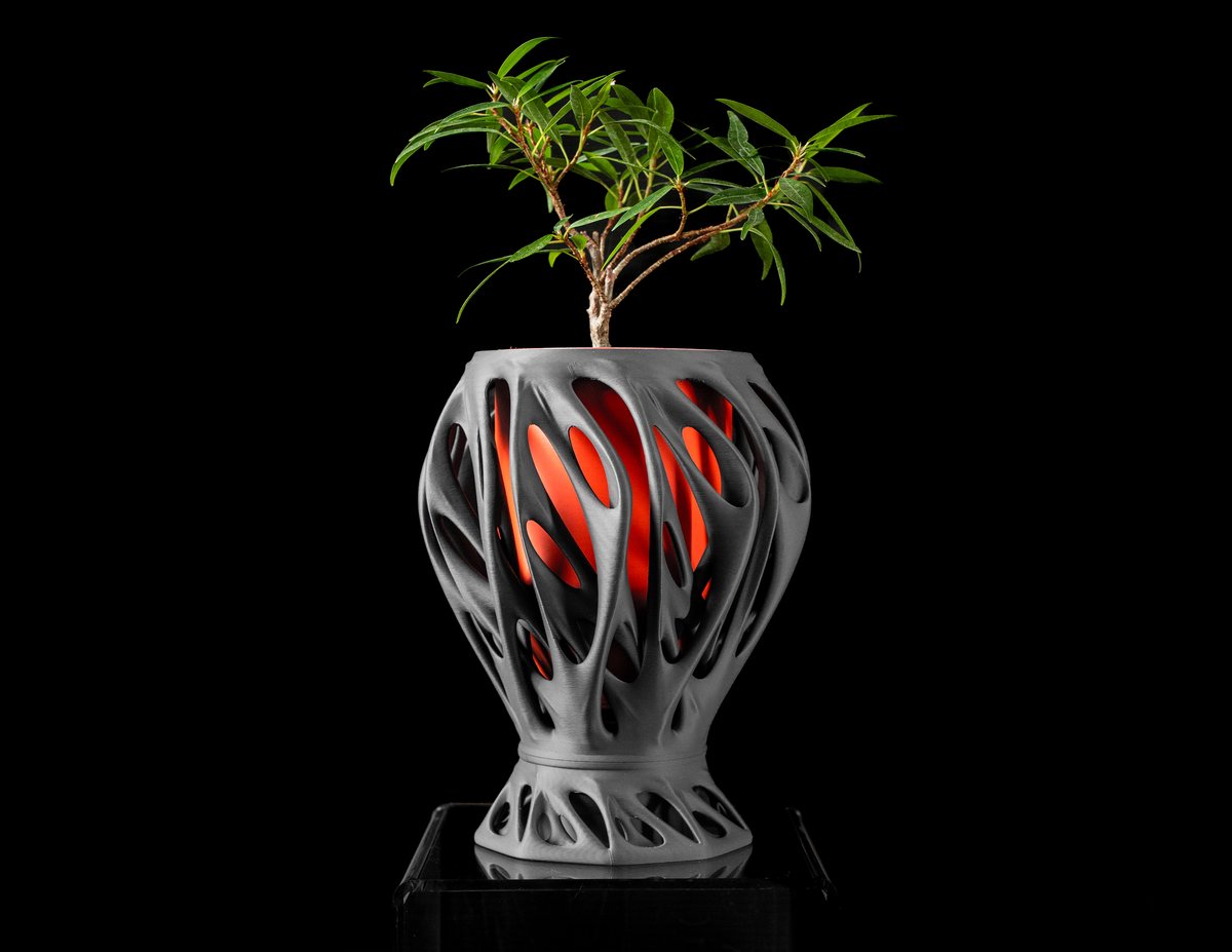 Skushy Mantis Bloempot - Moderne Designpot voor Kamerplanten - Sculpturale Plantenpot voor Woonkamer en Kantoor - Premium Woondecoratie