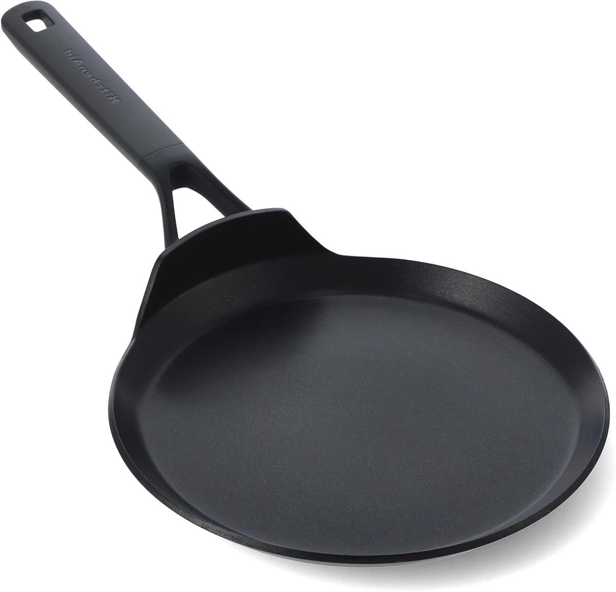 Pannenkoekenpan Koekenpan Keramisch Gezond Bakken PFAS-vrije Antiaanbaklaag 24 cm Zwart