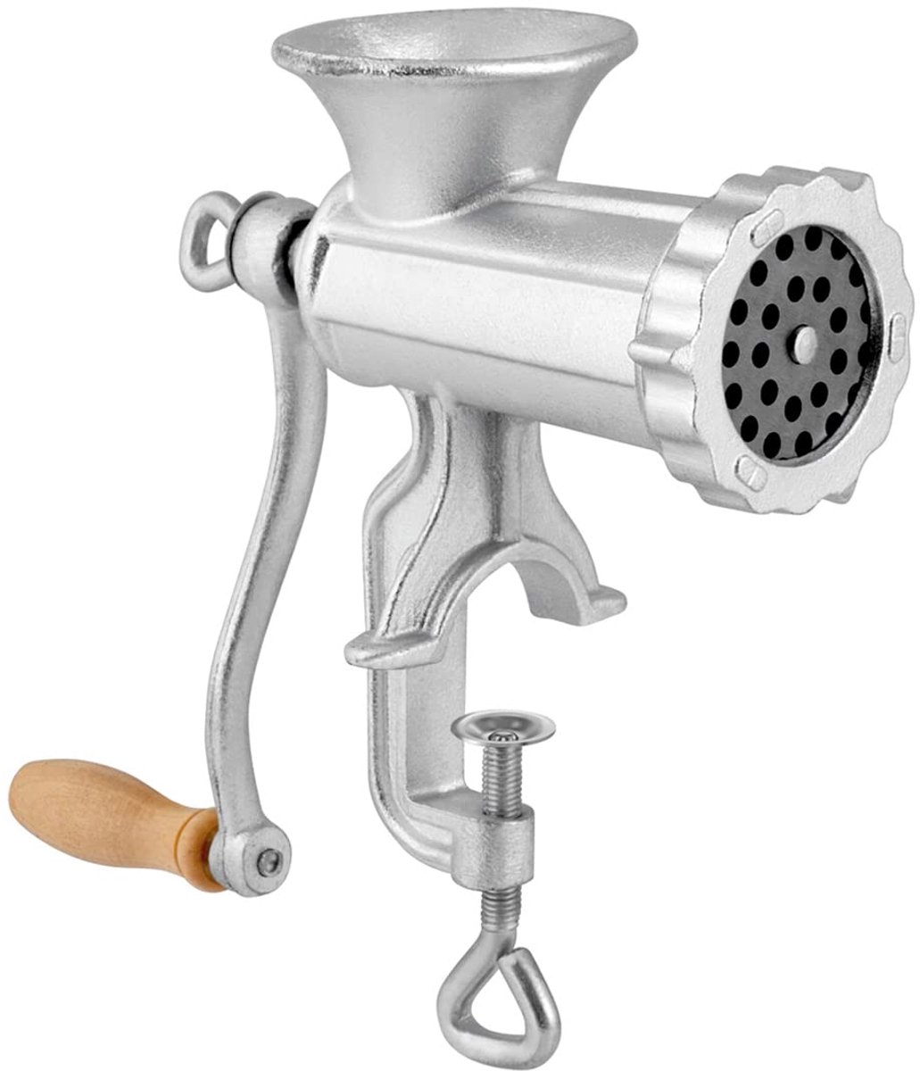 SnelShoppen - Hakmolen van Gietijzer Brillant nr. 8 - Grijs - Duurzaam, Handig voor Keuken, Koken, Snijden, Molen voor Groenten en Kruiden - Perfect v