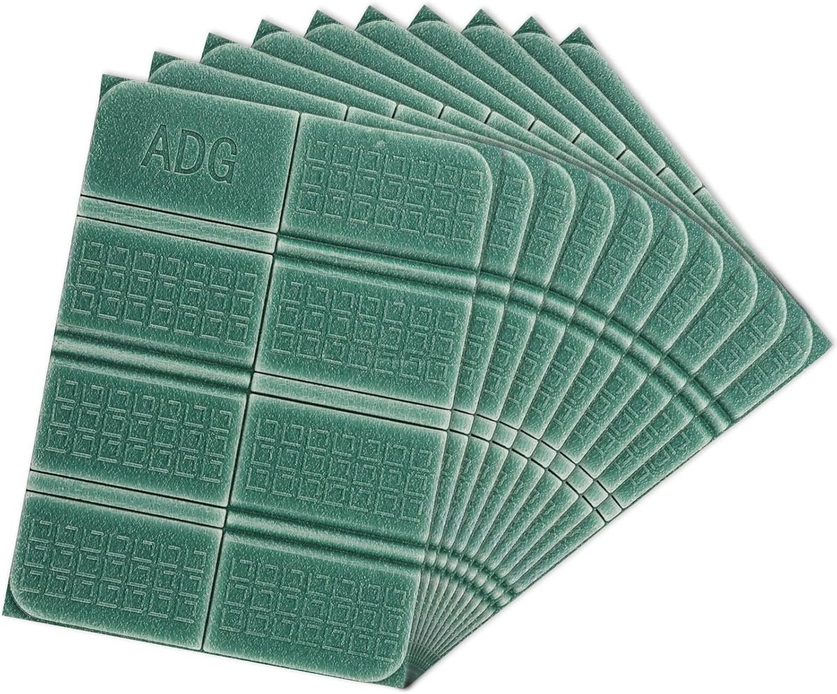 Zitkussens voor buiten, opvouwbaar en waterdicht, 10 stuks, ideaal voor evenementen, camping en tuin, 38 x 28 x 0,7 cm