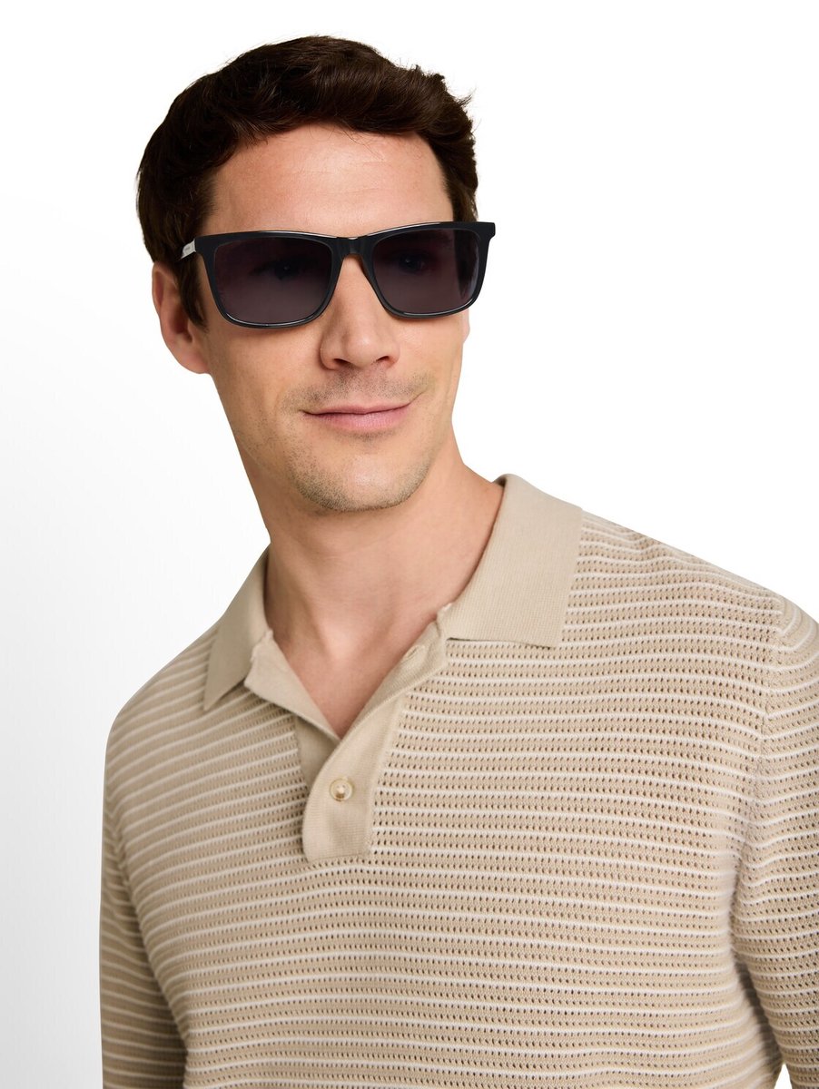 Tom Tailor - Karree-zonnebril van Acetate Renew UV400 - Maat ONESIZE - black