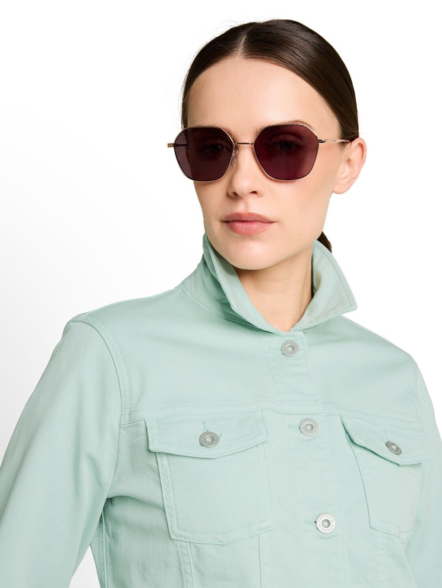 Tom Tailor - Hexagon-zonnebril UV400 - Maat ONESIZE - gold