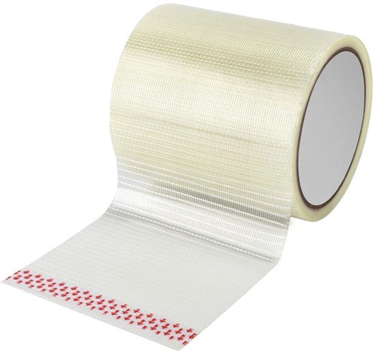 Reparatietape Waterdicht - Versterkte Glasvezel - 12 m x 10 cm - Scheurbestendig - Doorzichtig - Voor Luifel/Tent/Boothoezen - Plakband