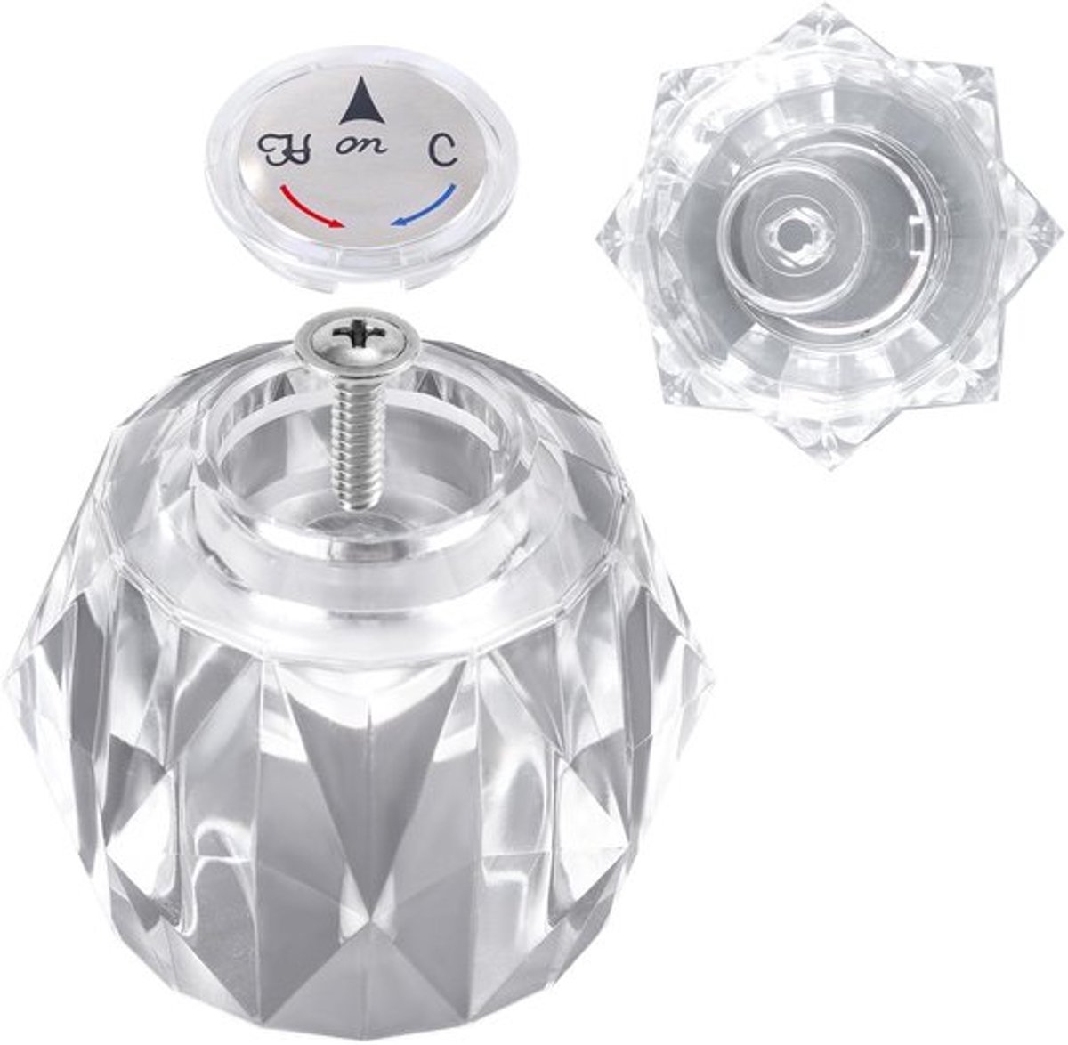 Douchekraanhendel Vervanging - Enkele Hendel - Compatibel met Delta RP2391 - Acryl - Diame