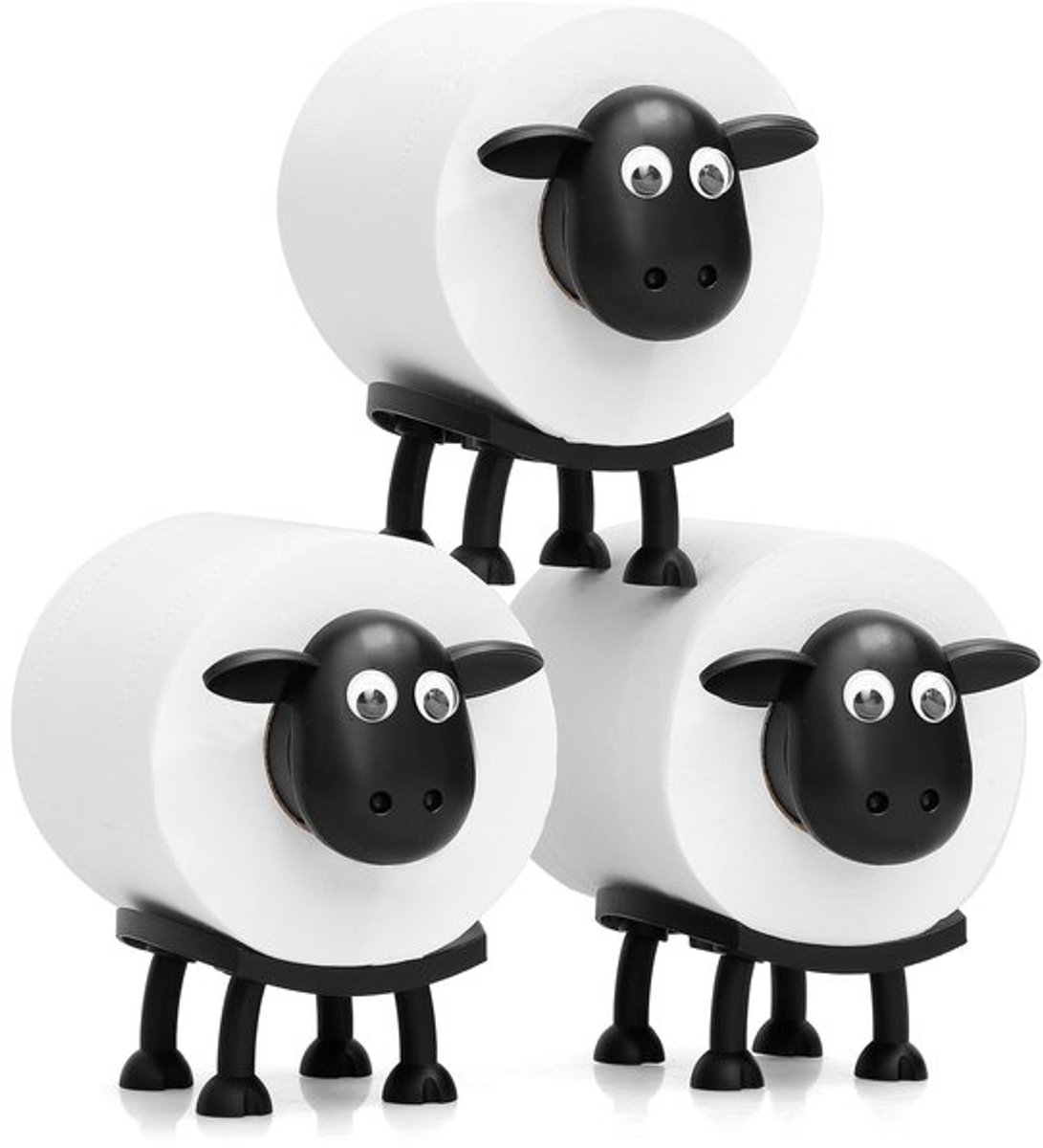 Toiletrolhouder Grappig Ontwerp - Toiletpapier Houder Vrijstaand - Schapen Toiletrolhouder - Badkamerdecor - Eenvoudige Montage - Toiletpapierhouder