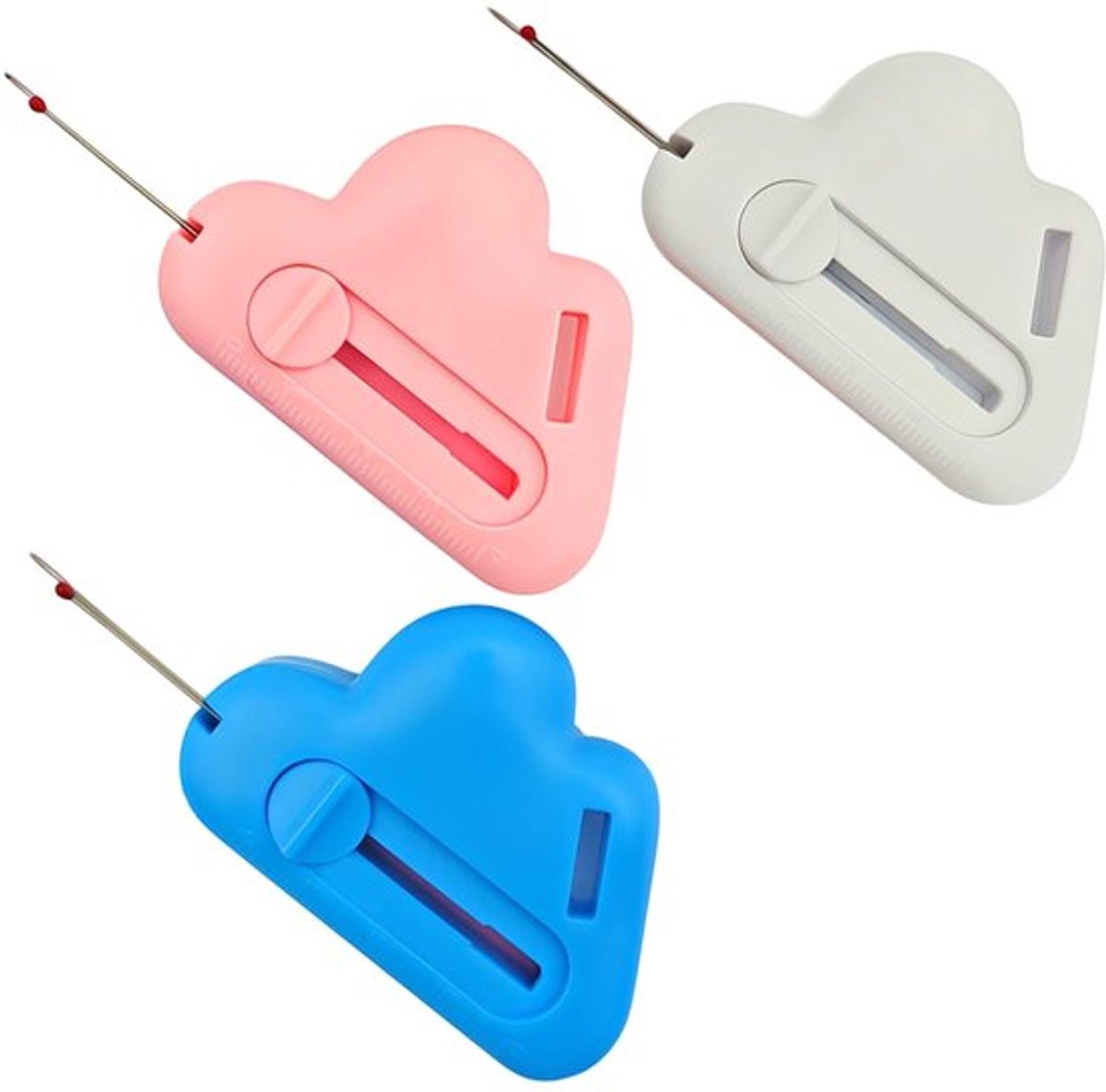 Naadgeleiding 2-in-1 - Magnetische Naaimachineaccessoires - Bevestigingsgereedschap - Naadscheider - Set met Schaalverdeling - Kunststof/Magneet/Metaal - Naaimachine Accessoires