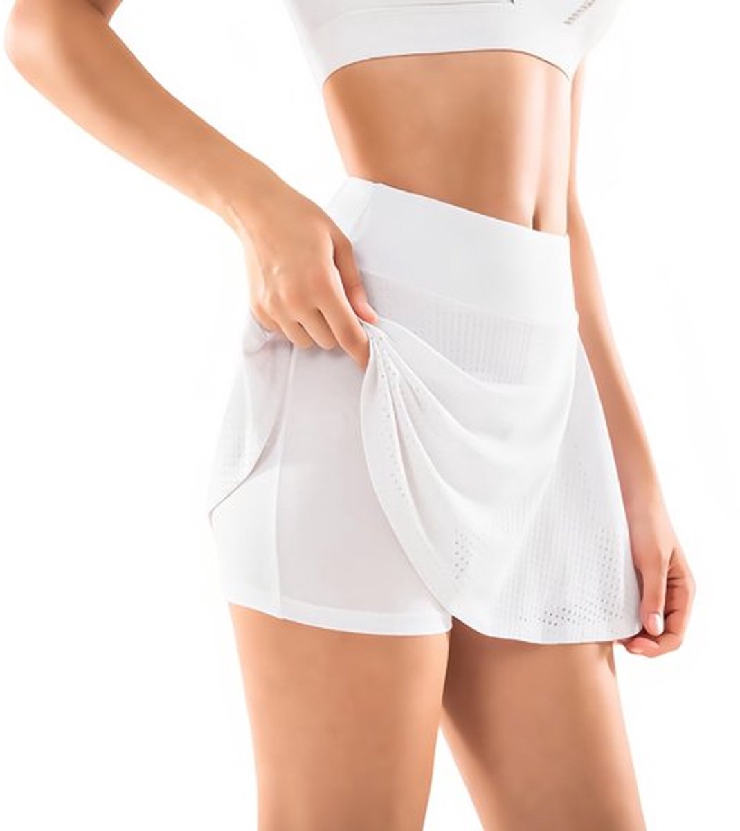 Atletische Rok - 2-in-1 Ontwerp - Lichtgewicht/Ademend - Hoge Tailleband - Sneldrogend - Ideaal voor Tennis/Golf - Skort