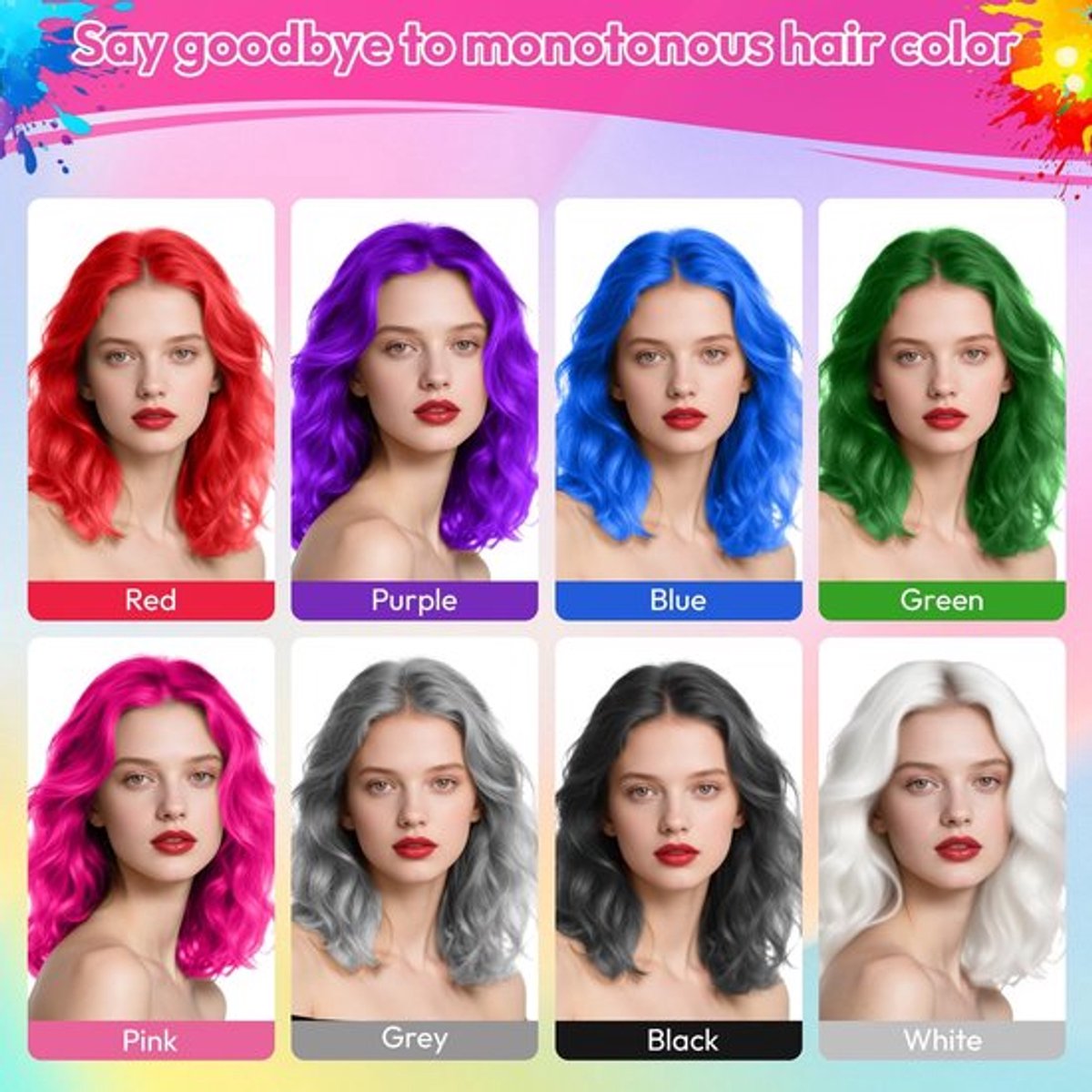 Haarverfspray Wasbaar - Zwart - Tijdelijk - Niet-klevend - Voor Kinderen/Vrouwen - 120 ml - Haarkleur