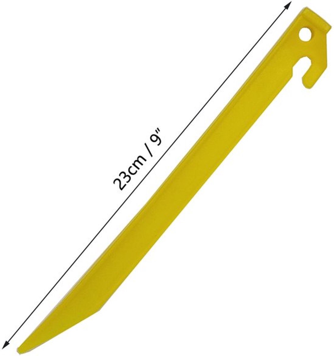 Tent Haringen 22,5 cm - 48 Stuks - Duurzaam Kunststof - Antislip Haak - Robuust Ontwerp - Voor Kamperen en Tuindecoratie - Grondpinnen
