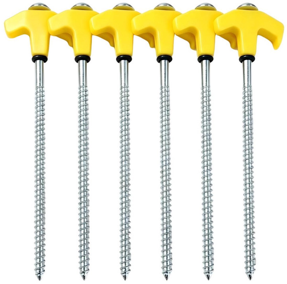 Haringen - 6-pack - 20*6 - 0,75cm diameter - Haringen - Vaste grondharingen - Grondverankeringsharingen - Insteekharingen - Tuingrondharingen - Duurzaam - Praktisch - Campingtenthaken geschikt voor harde grond en gazons