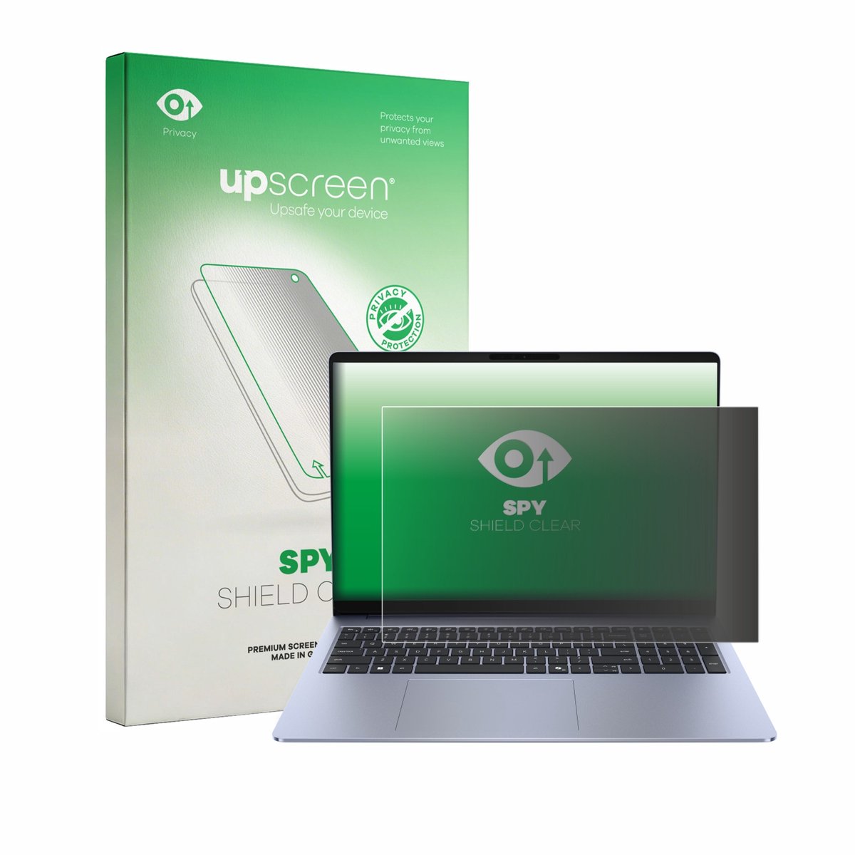 upscreen - privacy screenprotector voor Dell 16S - Folie Beschermfolie Blauwlichtfilter