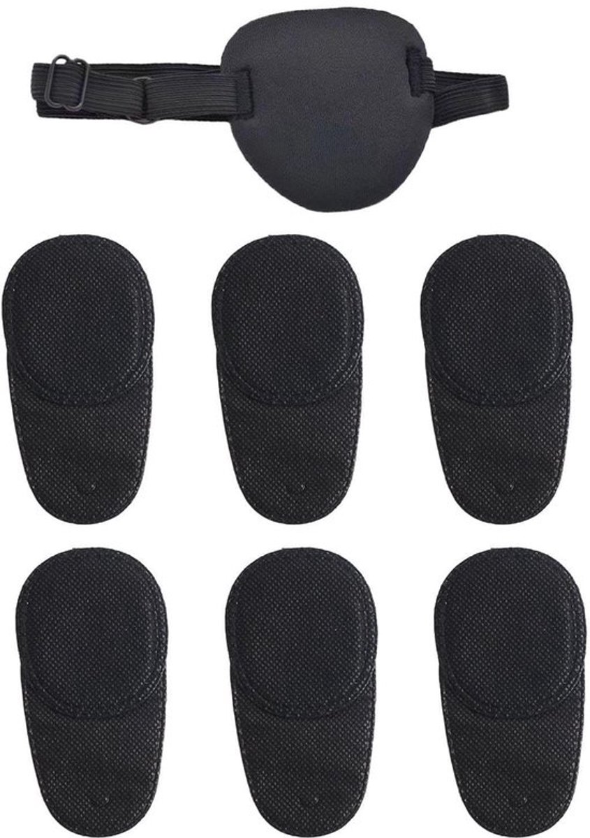 Verduisteringsoogmasker - 6 Stuks Kinderen - Draagbaar Oogmasker - Herbruikbaar - Lichtblokkerend - Zacht Materiaal - 40-57 cm Verstelbaar