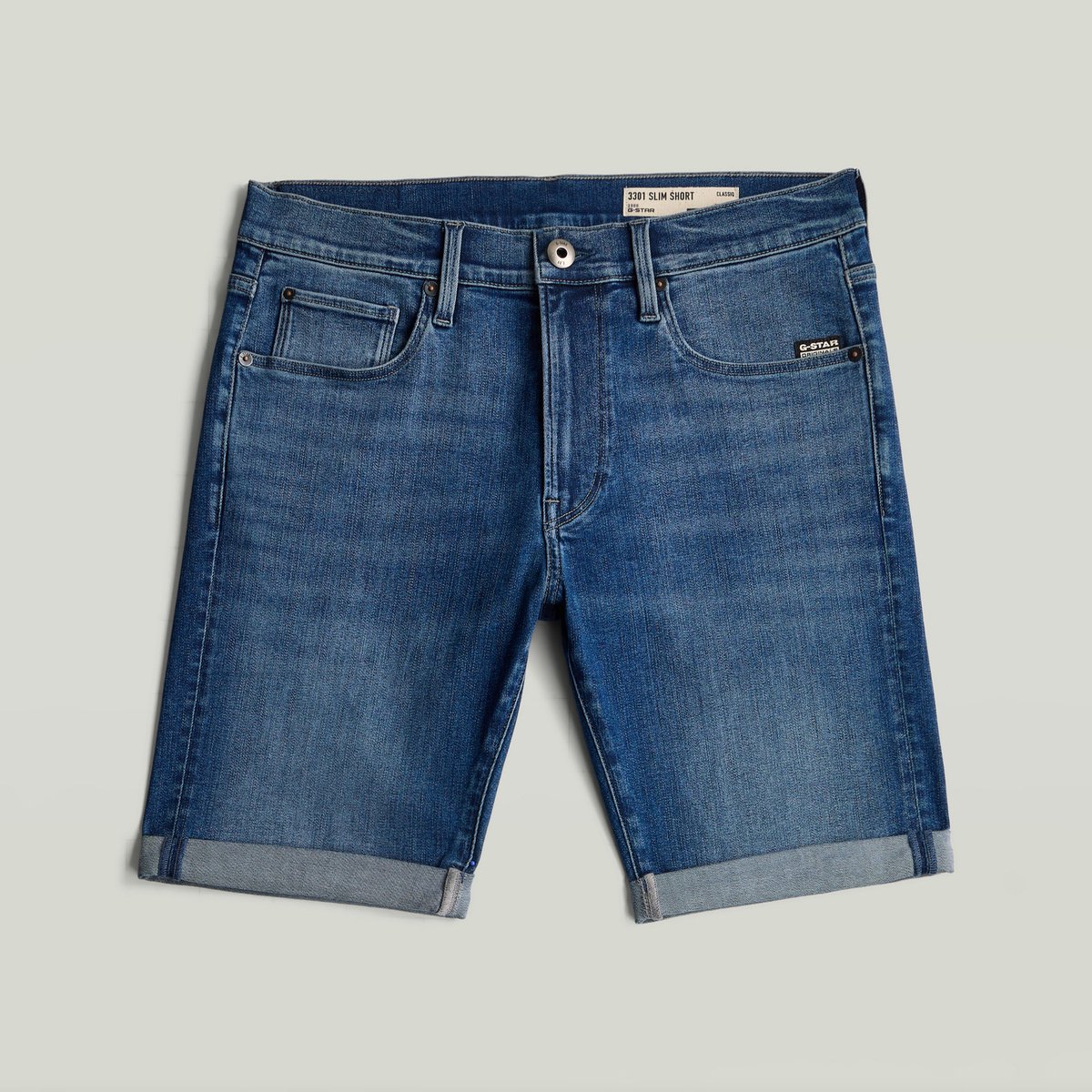 G-Star - 3301 Slim Short - Heren - Korte broeken