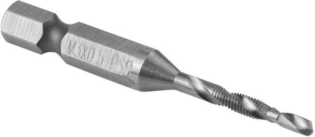 Draadboor Set - Hoogwaardige Boor en Draadfunctie - 1/4 Inch Hex Shank - Voor Professioneel Gebruik - Perfect voor Metaalbewerking - Incl...