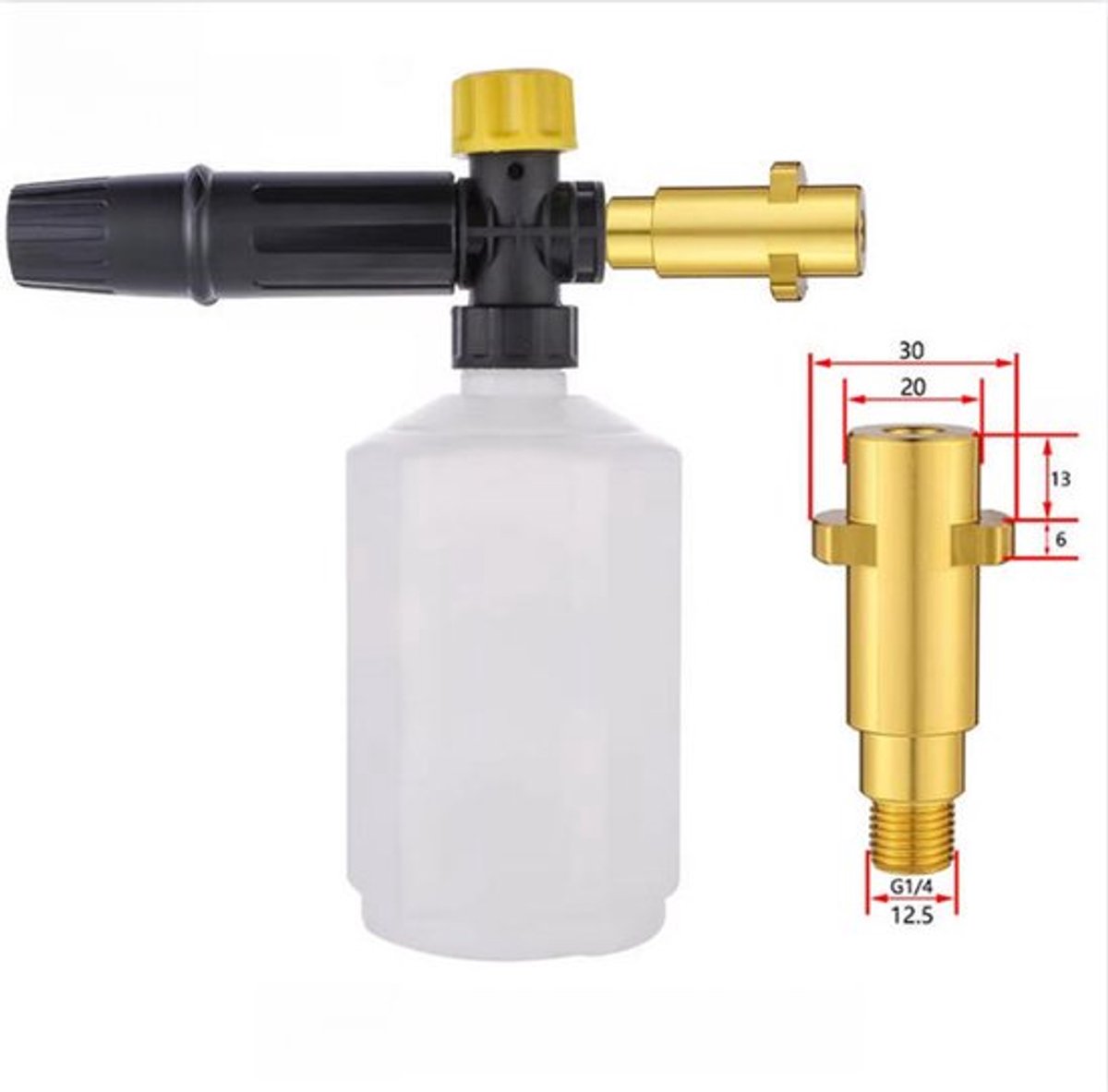 Geschikt voor Karcher K-serie, hogedruk auto-wasmachine schuimspuit, verstelbaar, lage druk schuimspuit, autowasfles, 650ml