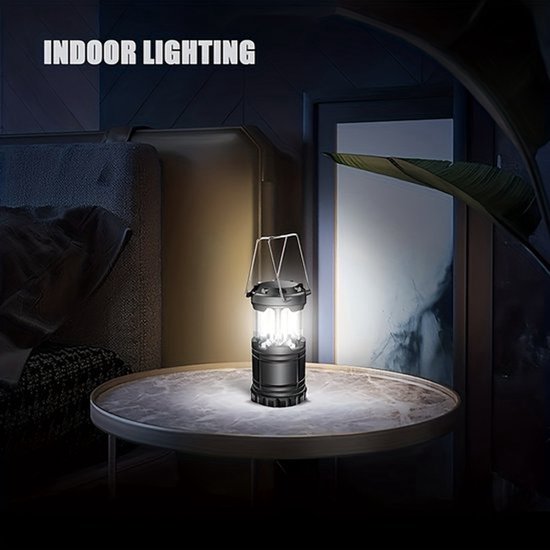 Grote kampeerlamp, buitententlamp, draagbare kampeerlamp, multifunctionele noodlamp, op batterijen (batterijen niet inbegrepen) - 1 — afbeelding 2