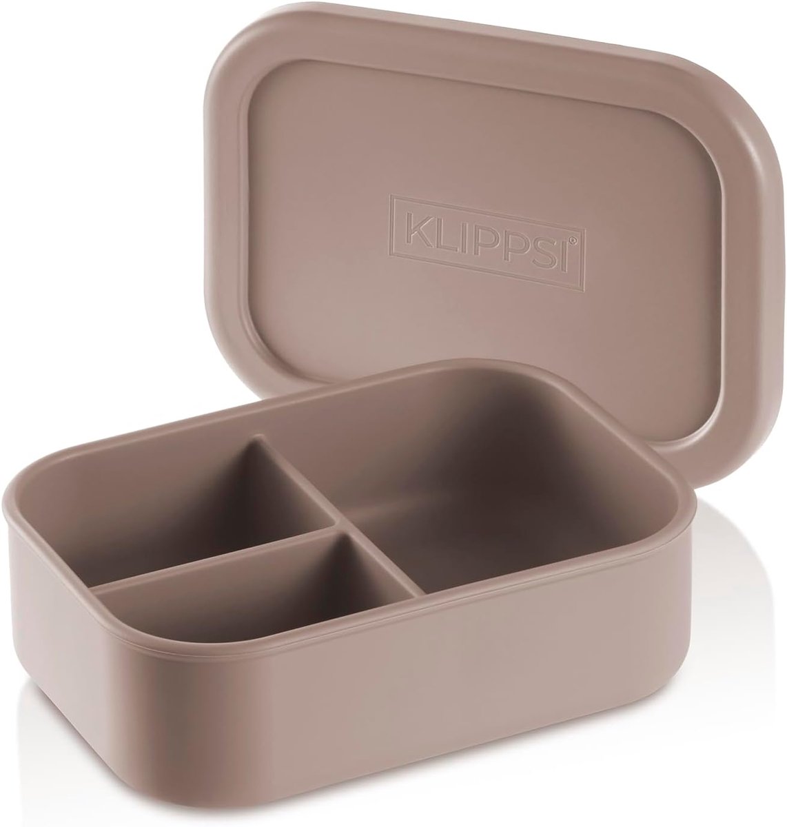 SnelShoppen - Lunchbox Medium met 3 Vakken - Broodtrommel van Platinasilicoon - Scheurvast, Hitte- en Koudebestendig, Lekvast, Vaatwasmachinebestendig