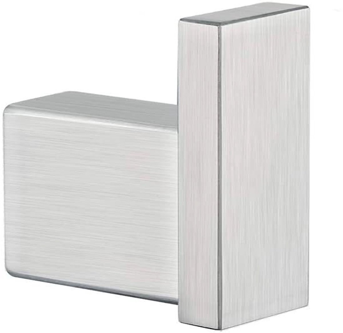 XIVADA Handdoekhaak - Handdoekhaak Noto - Handdoekhaak zilver - Handdoekhaakje zilver- Handdoekhaakje - Zilveren handdoekhaak - Zilveren handdoekhaakjes - Met schroefset - Rvs - Zilver - 1 stuk