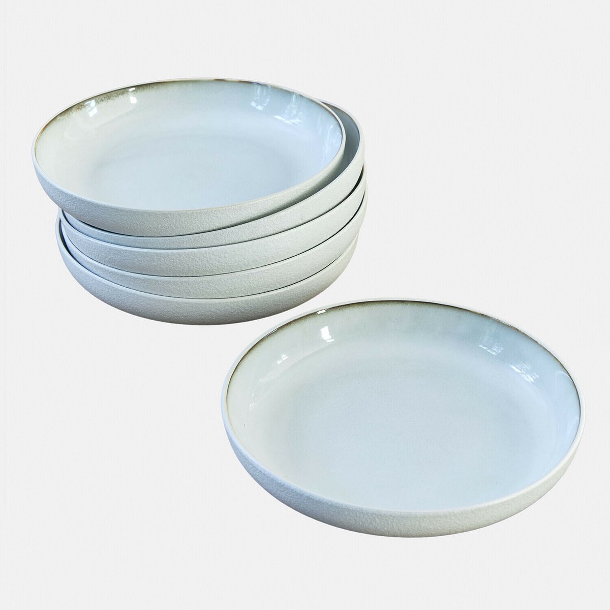 LOBERON Soepbord set van 6 Eiruna crème