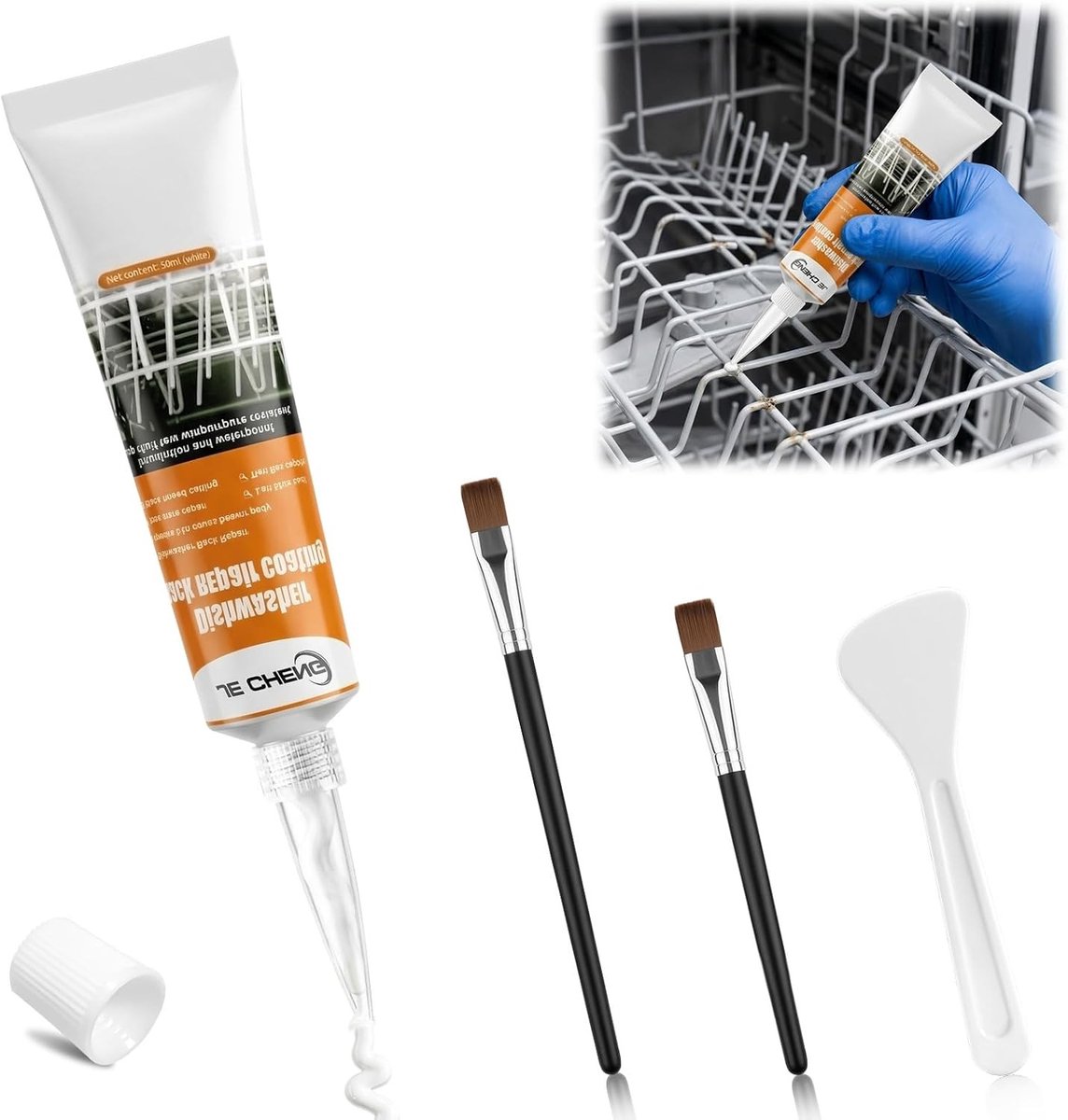 Wasmand Reparatieset voor Wit Textiel - Herstel en Onderhoud van Wasmanden, Duurzaam en Effectief
