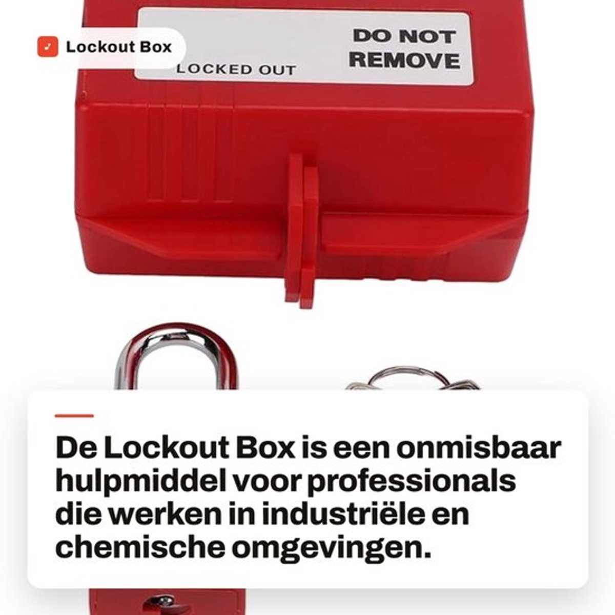Lockout Box - Vergrendelingsapparaat voor Elektrische Stekkers - 100-220V - Inclusief 38 mm Hangslot - Veiligheid en Bescherming - Ideaal...