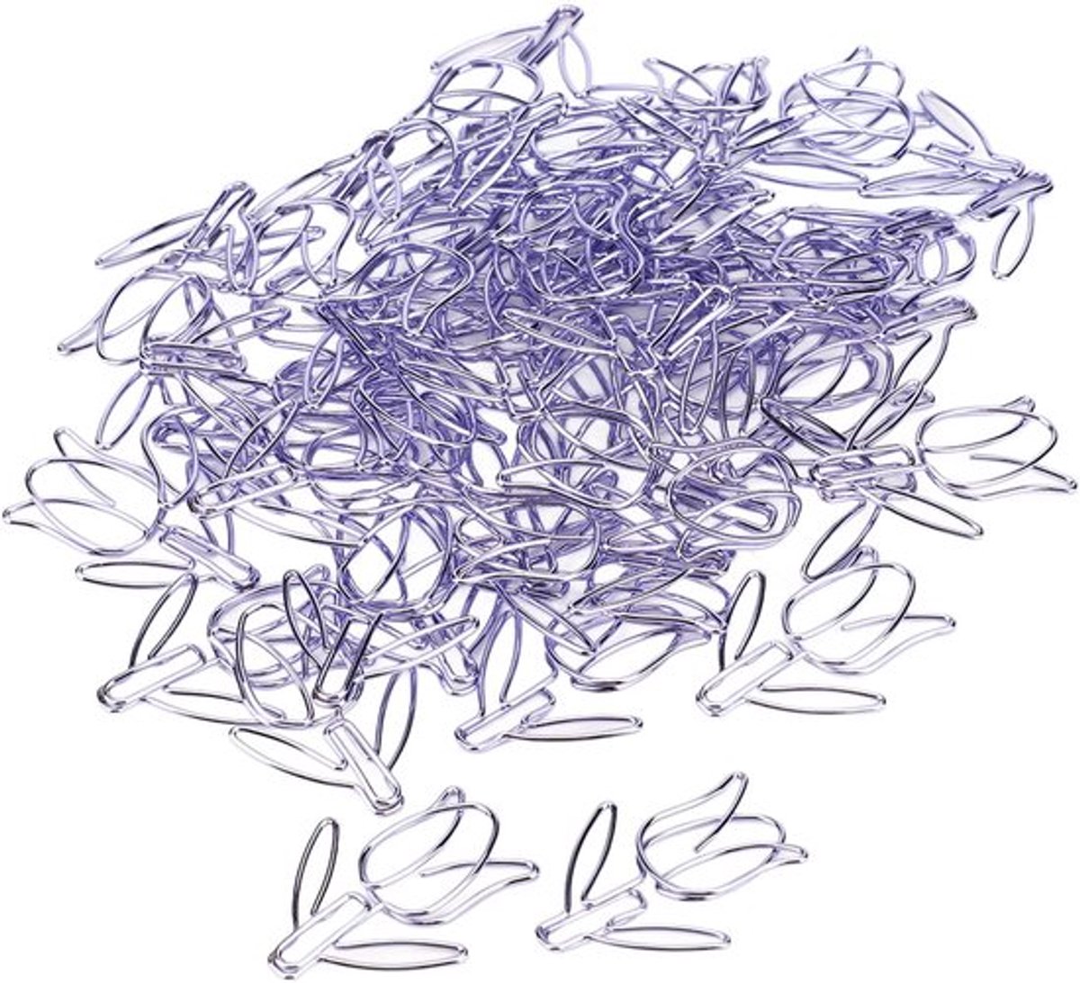 Paperclips 50 Stuks - Tulpvormig Ontwerp - Duurzaam Metaal - Schattige Bloem - Roestvrij - Ideaal voor Thuis/School