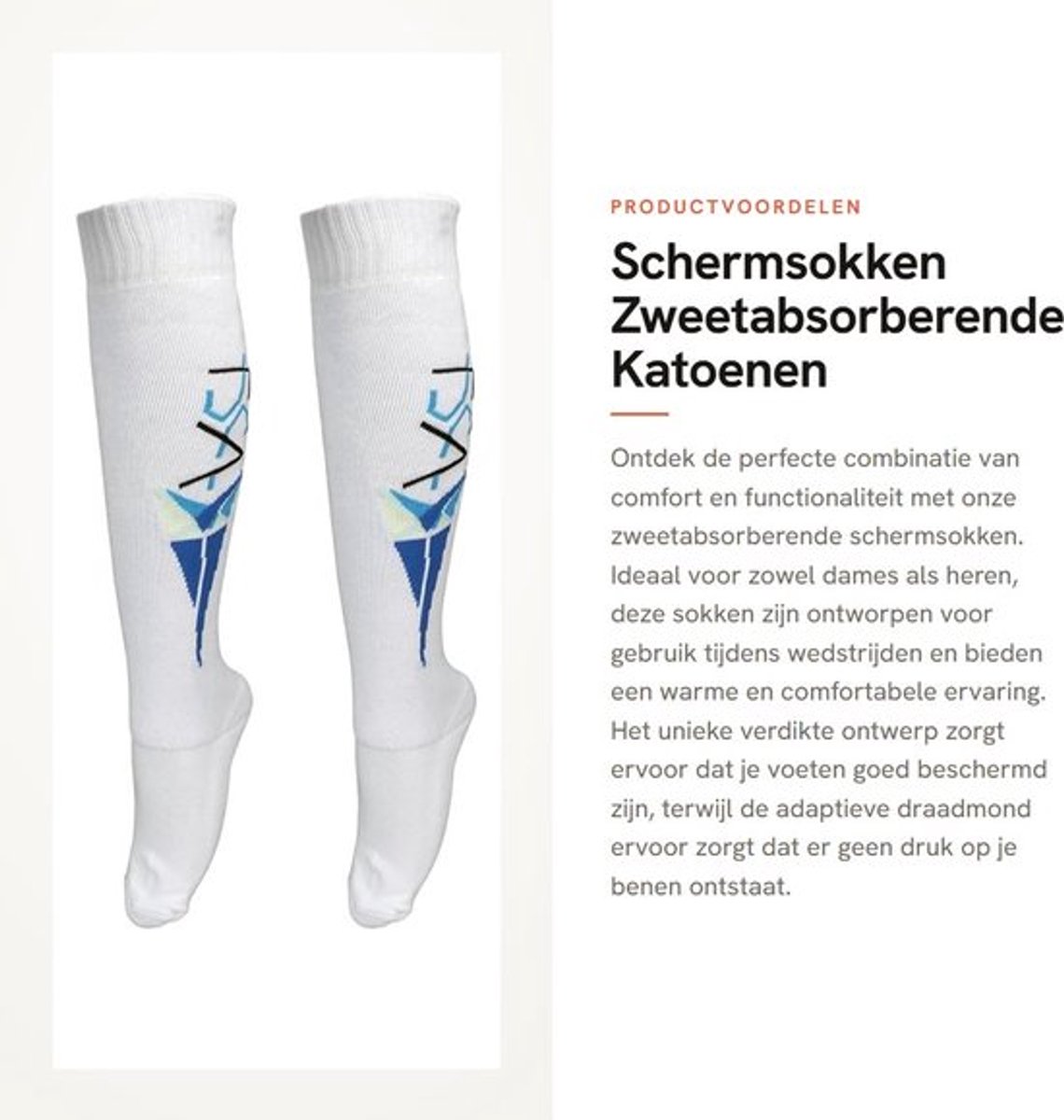 Schermsokken - Zweetabsorberende Katoenen Schermsokken - Warm en comfortabel - Verstelbare Draadmond - Ademend en comfortabel - Geschikt...