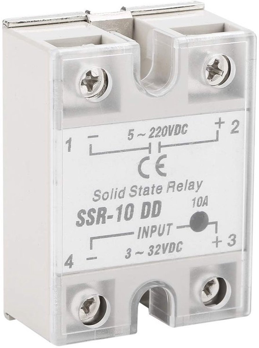 Industriële Relaismodule SSR-10 voor Automatisering 10A 5-220Vdc