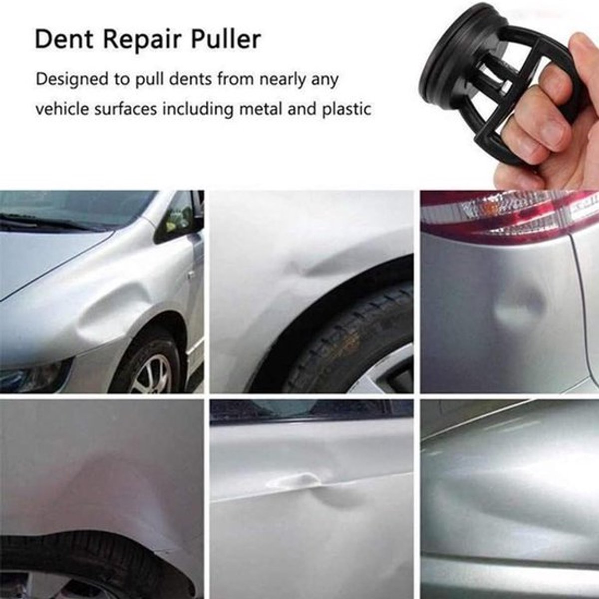 Zuignap - 2 Stuks - Multifunctionele Reparatie Tool - Auto Deuk Trekker - Telefoon Reparatie - Maximaal Draagvermogen 30 kg - Kunststof/Rubber - Reparatietool