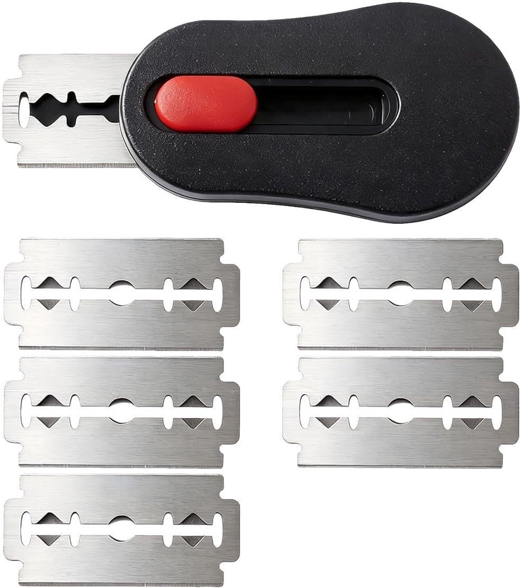 Ergonomisch broodsnijgereedschap met 5 roestvrijstalen scheermesjes voor perfect snijden, ideaal voor sourdough en broodbakaccessoires