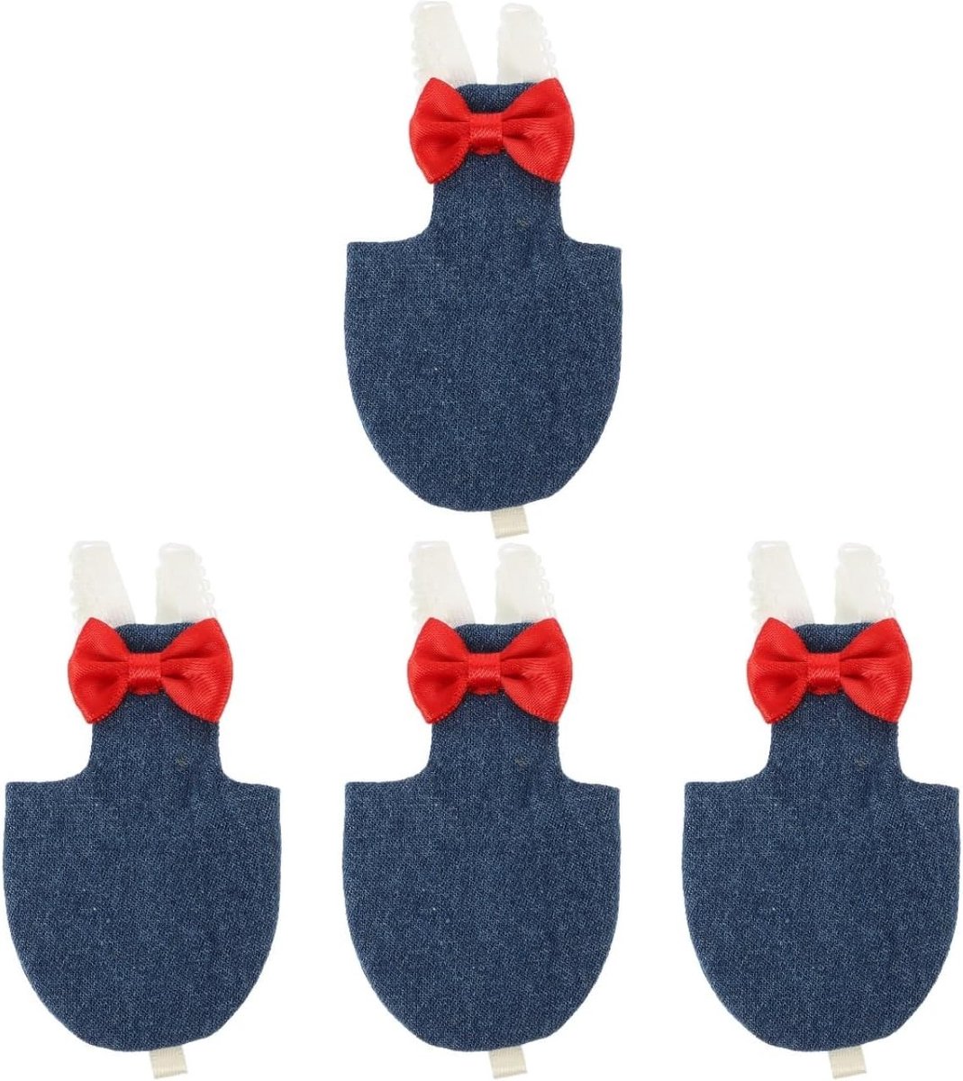 4 Stuks Parrot Diapers - Herbruikbare Katoenen Vliegenpakken voor Papegaaien en Parkieten, Ideaal voor Training en Comfort